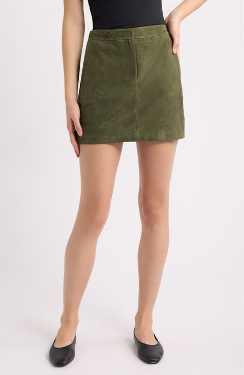 Suede Ivy Miniskirt