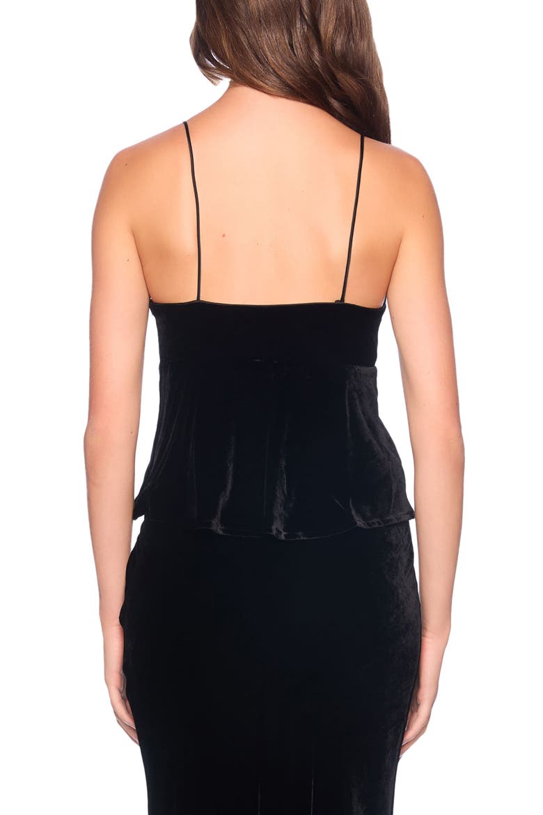 Velvet Camisole, Alternate, color, BLACK