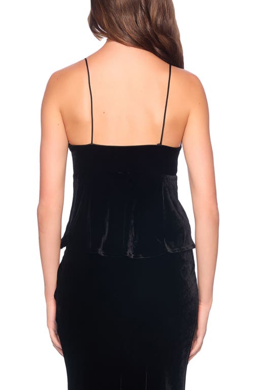 Susana Monaco Velvet Camisole In Black