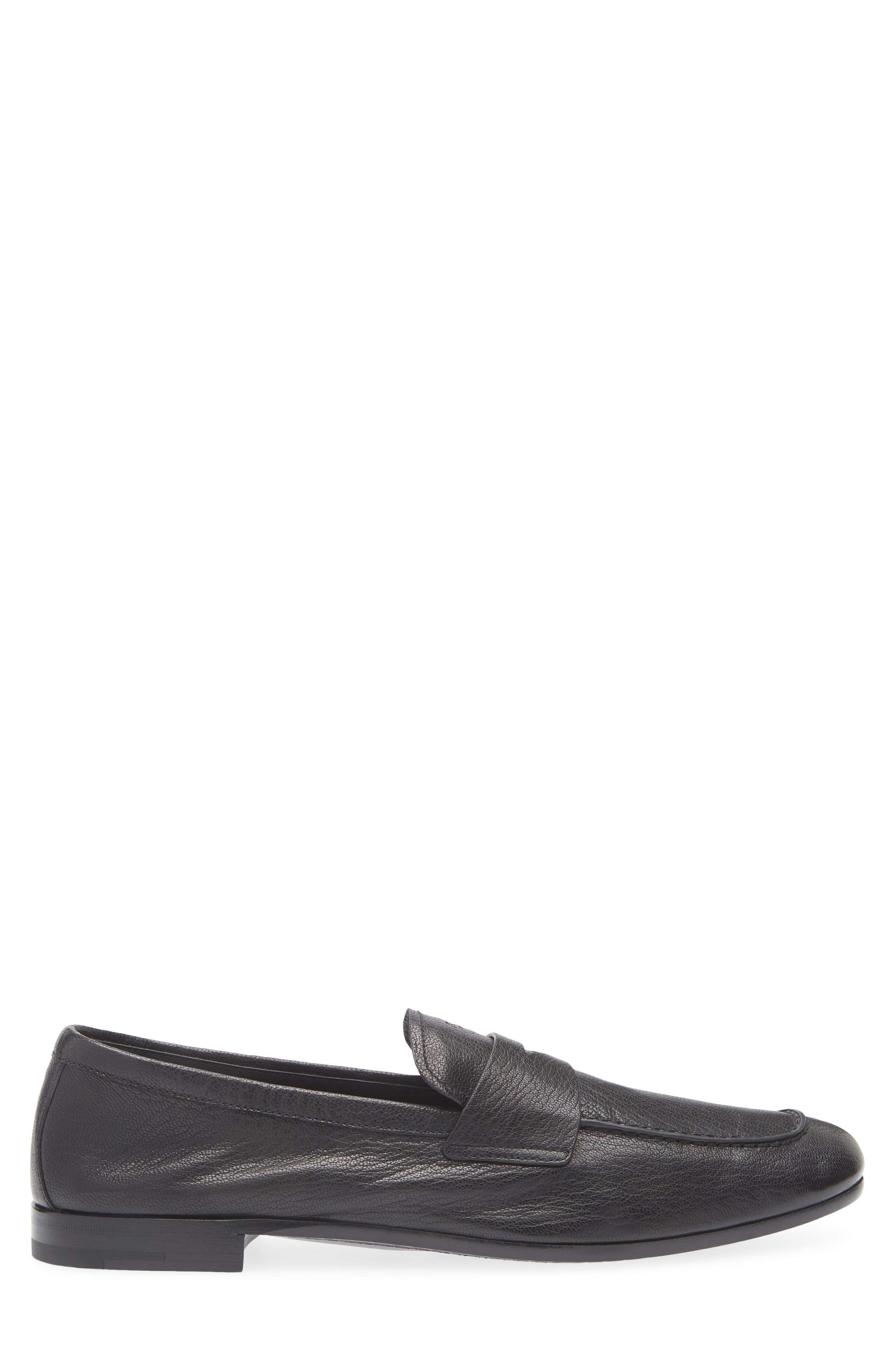 Prada Penny Loafer, Alternate, color, Nero