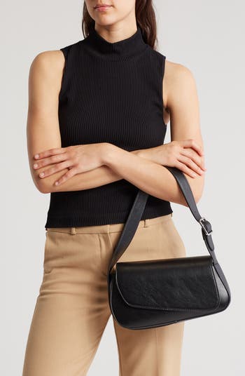BCBG Asymmetric Flap Shoulder Bag | Nordstromrack
