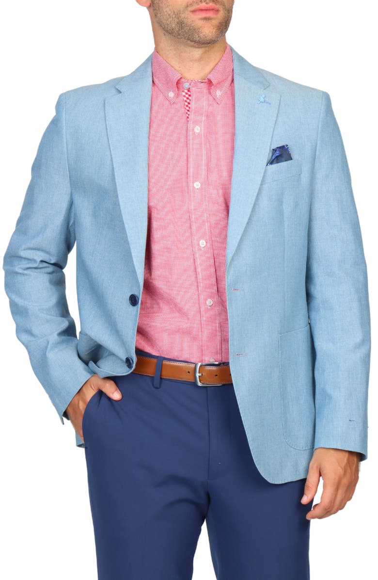 TailorByrd Mélange Textured Sport Coat, Alternate, color, Ice Blue