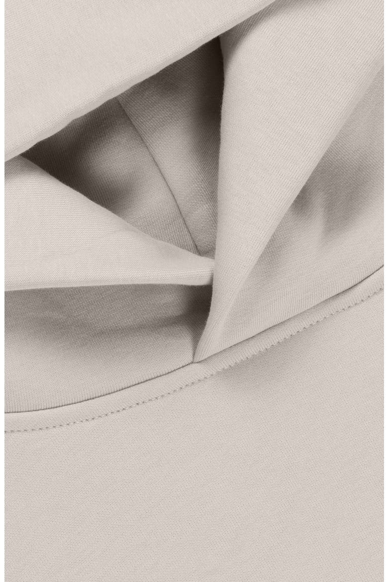 Heartly Ghost Midweight Fleece Relaxed Cropped Hoodie, Alternate, color, Bone