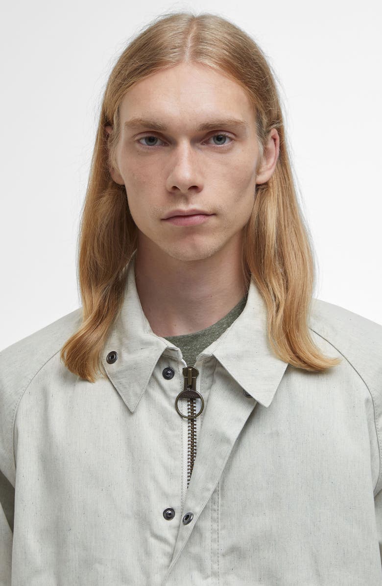 Barbour Modified Oversize Bedale Waxed Cotton Field Jacket, Alternate, color, Natural