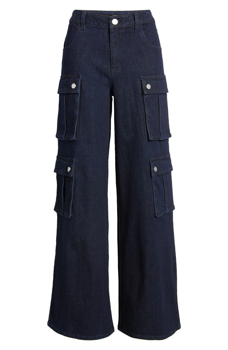 1822 Denim Wide Leg Cargo Jeans, Alternate, color, 