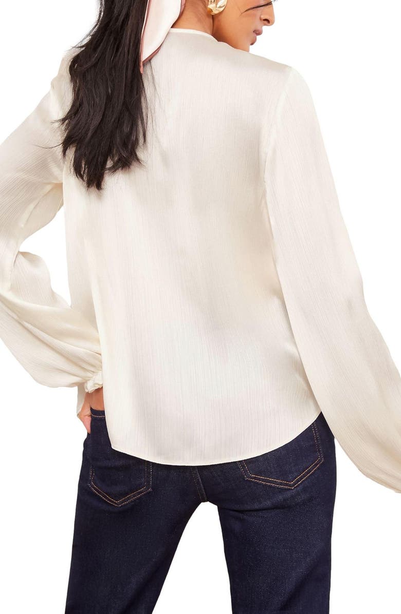 Friends Like These Ruffle Crinkle Satin Top, Alternate, color, 