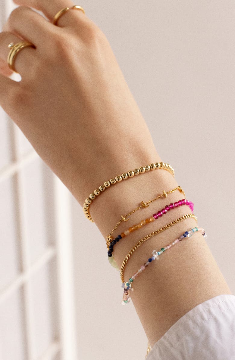 BaubleBar Rowan Semiprecious Layered Bracelet, Alternate, color, Multi