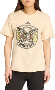 ADIDAS X FARM RIO x Farm Rio Butterfly Graphic T-Shirt
