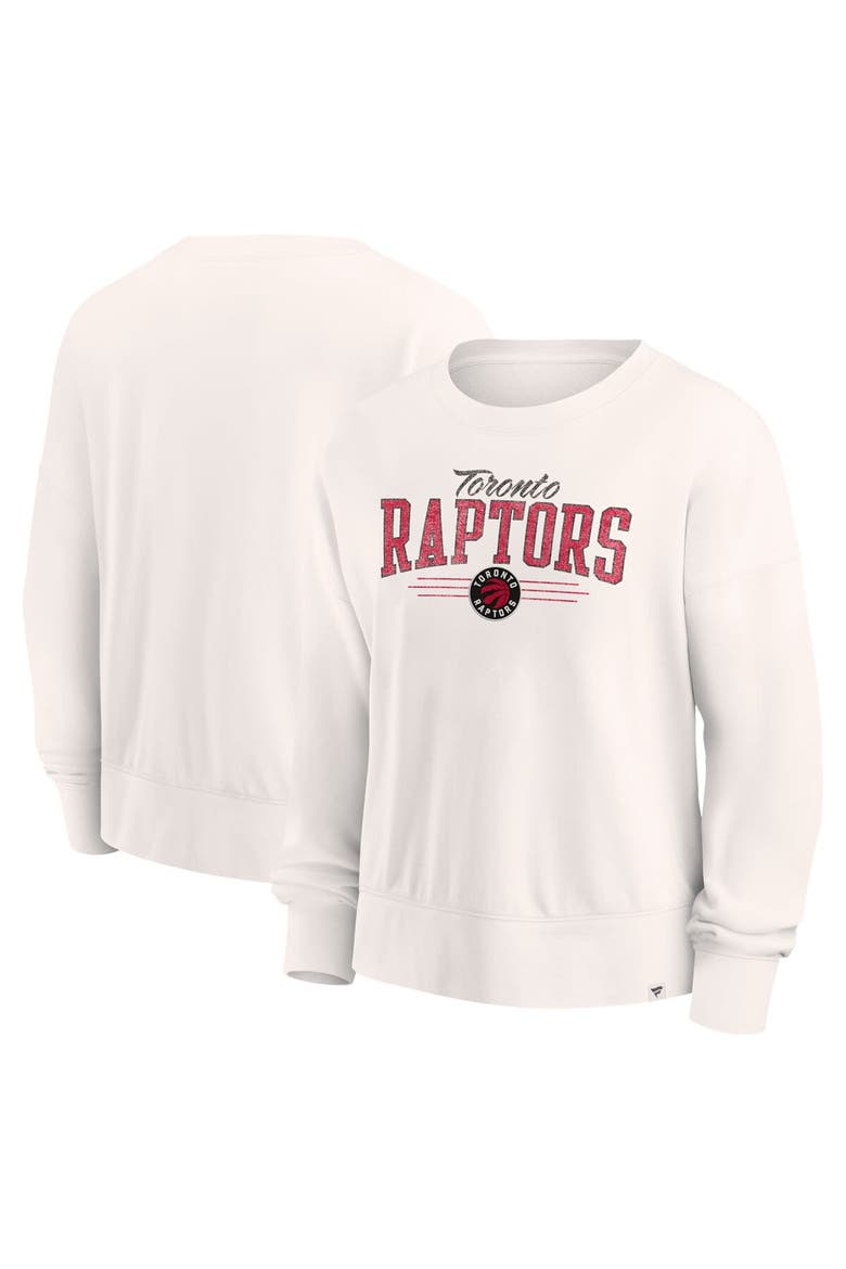 Women's Fanatics Branded Cream Toronto Raptors Close the Game Pullover Sweatshirt, Main, color, Cream