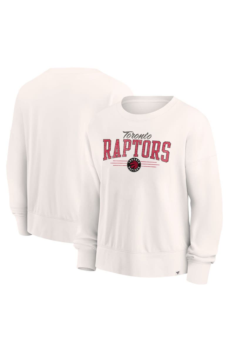 FANATICS Women's Fanatics Branded Cream Toronto Raptors Close the Game Pullover Sweatshirt, Main, color, Cream