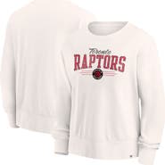 FANATICS Women's Fanatics Branded Cream Toronto Raptors Close the Game Pullover Sweatshirt