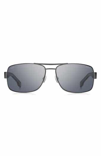 62mm Oversize Polarized Navigator Sunglasses