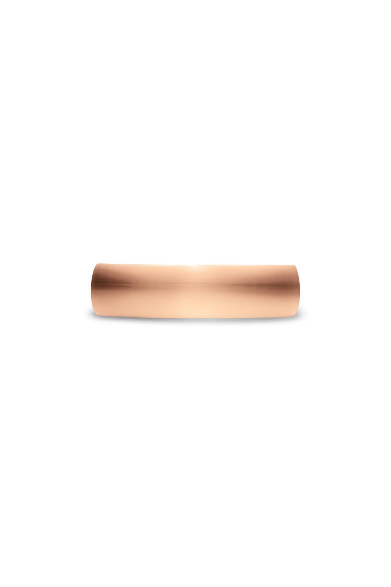 Streamline Band Ring in 18K Rose Gold, 6.2mm, Main, color, GOLD