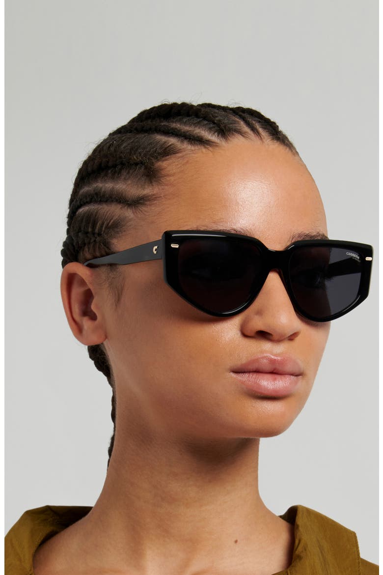 57mm Rectangular Sunglasses, Alternate, color, 0807-IR