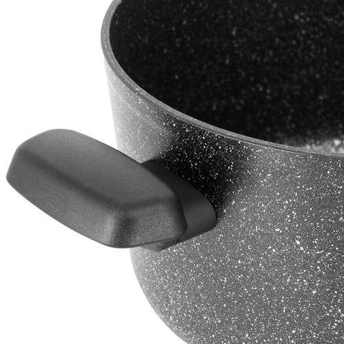 Korkmaz Ornella Non Stick 11 Inch 8 Liter Casserole With Lid In Black