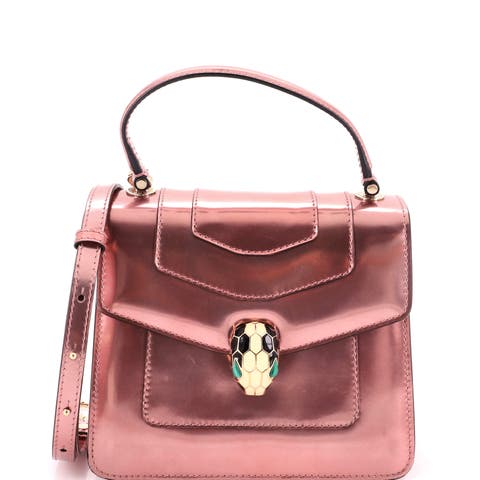 Serpenti Forever Top Handle Bag Patent Small