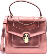 Pre-Owned Bvlgari Serpenti Forever Top Handle Bag Patent Small