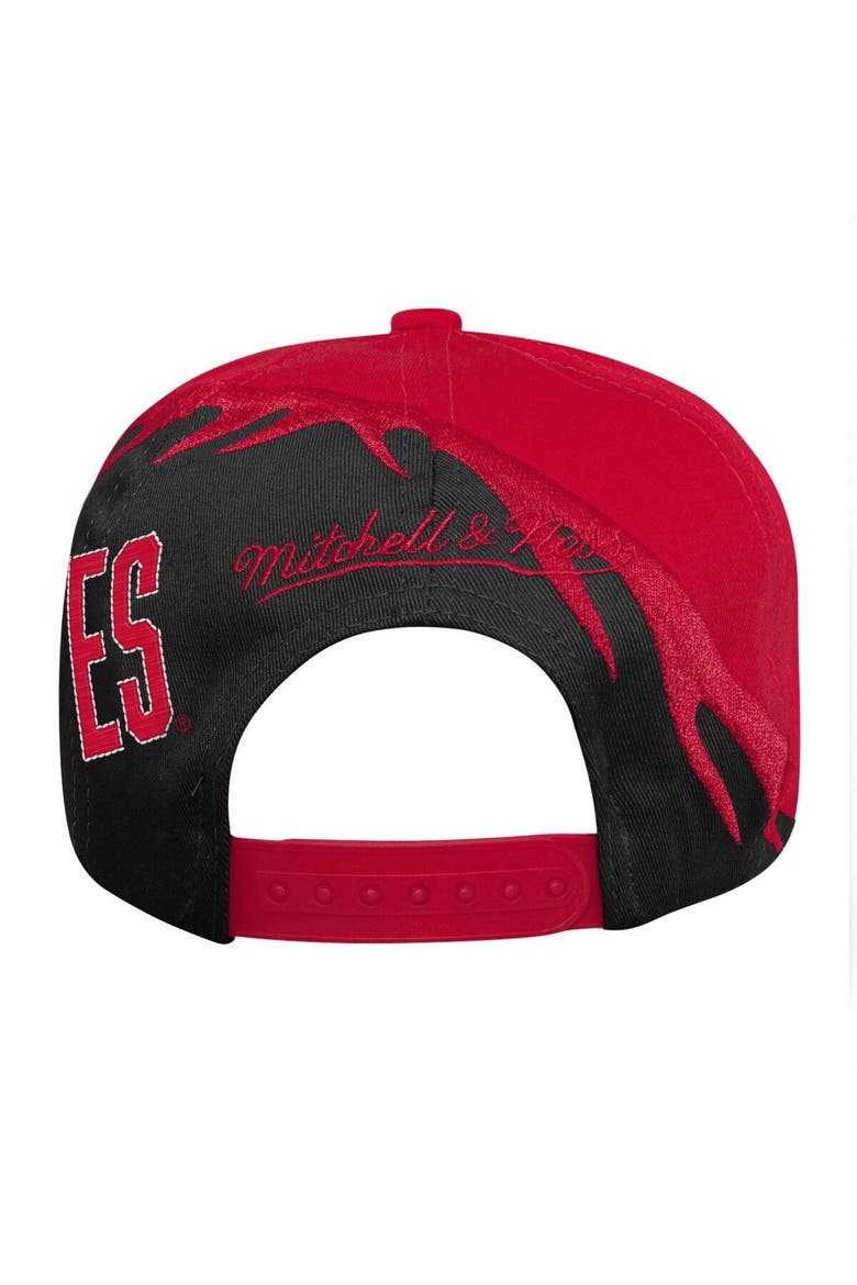Youth Mitchell & Ness Scarlet/Black Ohio State Buckeyes Spiral Snapback Hat, Alternate, color, Scarlet