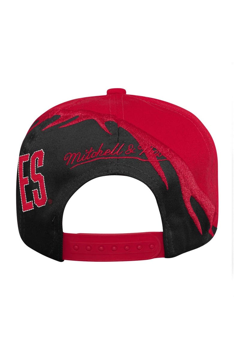 Mitchell & Ness Youth Mitchell & Ness Scarlet/Black Ohio State Buckeyes Spiral Snapback Hat, Alternate, color, 
