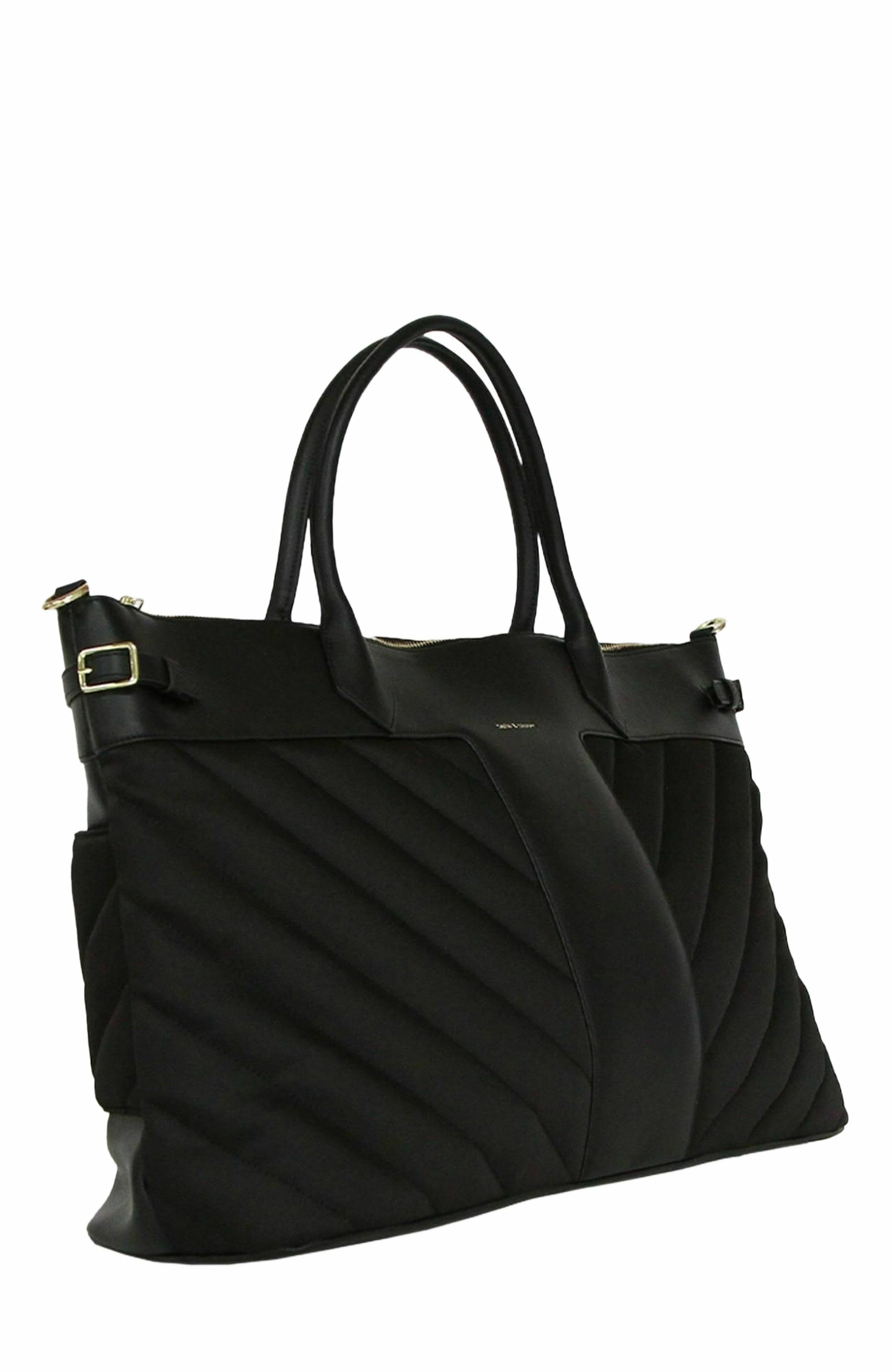 Belle & Bloom Meet Me in Paris Weekender Bag, Alternate, color, Black