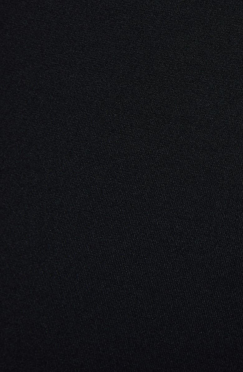 Moncler Grenoble Contrast Seam Crop Leggings, Alternate, color, Black