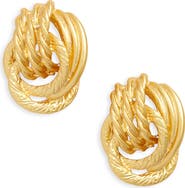 Karine Sultan Hoop Drop Earrings