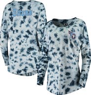 New Era Women's New Era Navy Tennessee Titans Tie-Dye Long Sleeve T-Shirt