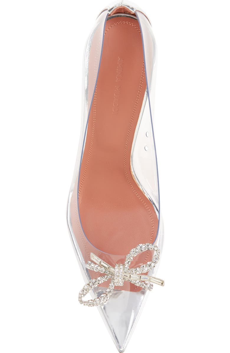 Amina Muaddi Rosie Glass Pointed Toe Pump, Alternate, color,