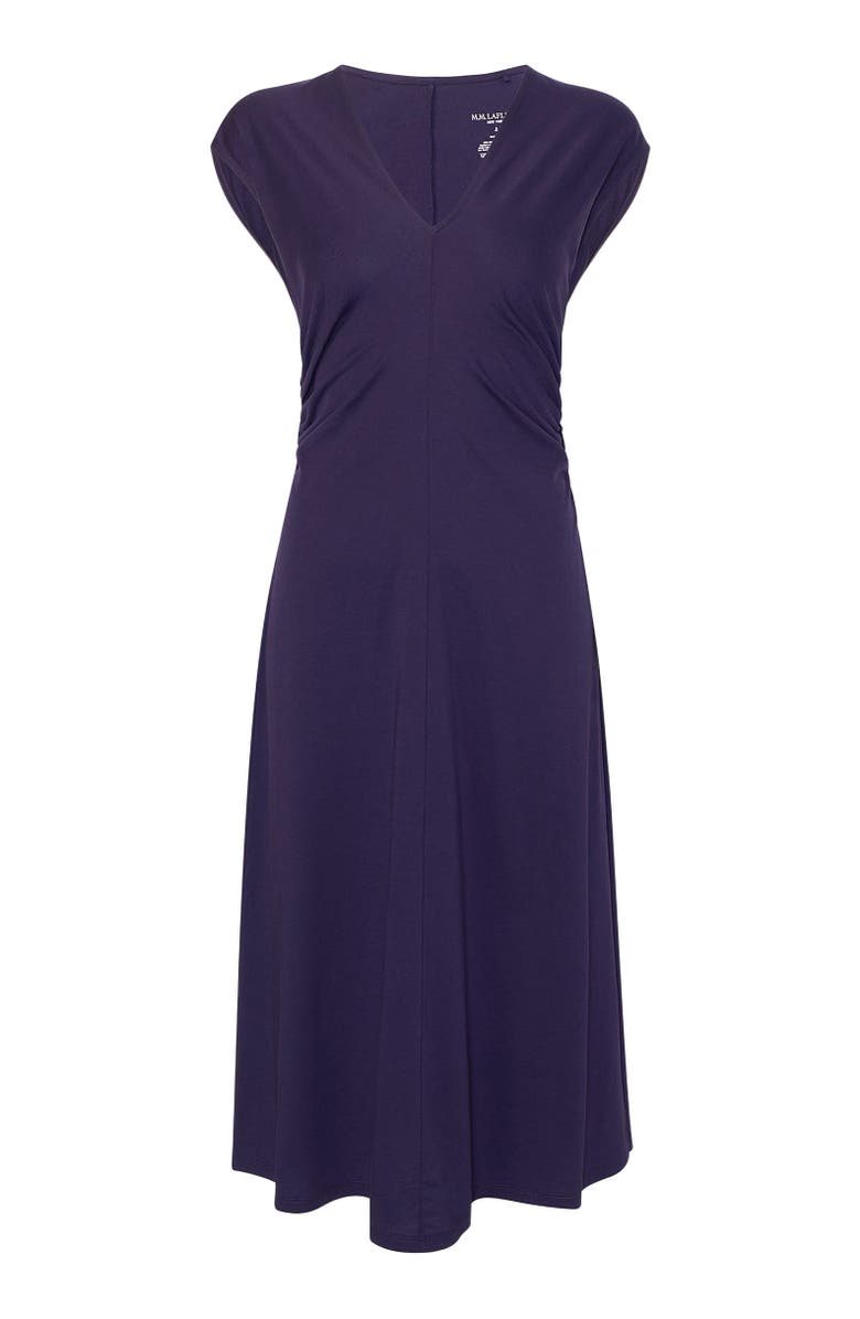 M.M.LaFleur Marina Ruched Dress, Alternate, color, Deep Iris