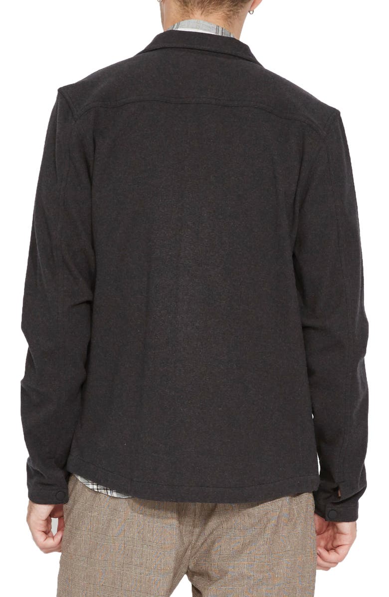 Civil Society Snap Front Knit Jacket, Alternate, color, Black