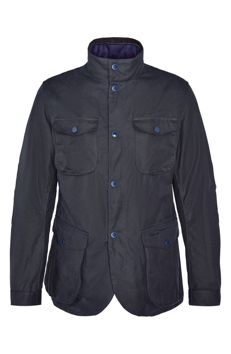 Barbour Ogston Water Resistant Waxed Cotton Jacket, Alternate, color, 