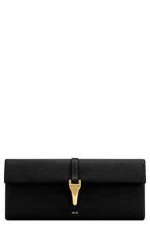 Zaria Pebbled Faux Leather Clutch