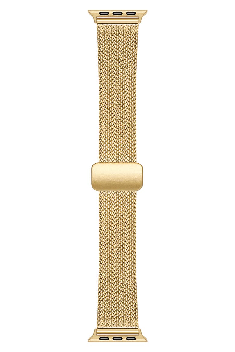 Stainless Steel Mesh Apple Watch® Watchband, Main, color, GOLD