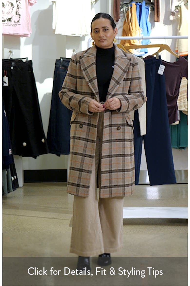Plaid Double Breasted Coat video