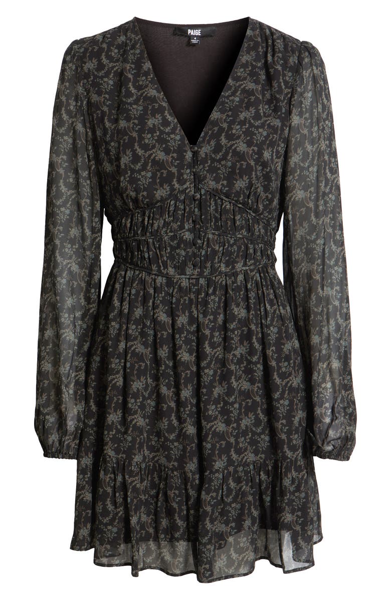 PAIGE Brasserie Long Sleeve Minidress, Alternate, color,