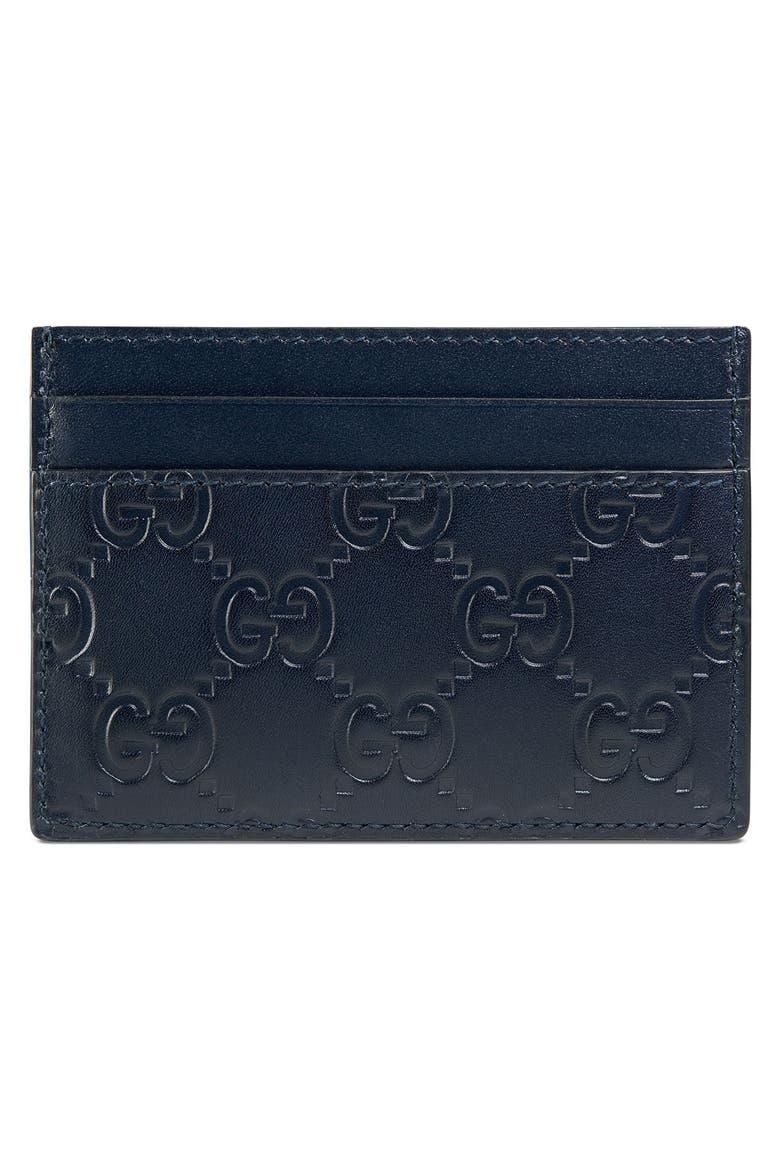 Dorian Leather Card Case, Alternate, color, BLUE