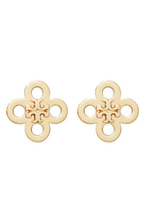 Forget Me Not Clover Stud Earrings