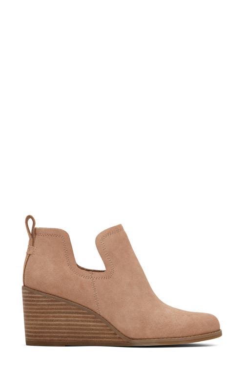 Toms Kallie Wedge Bootie In Brown