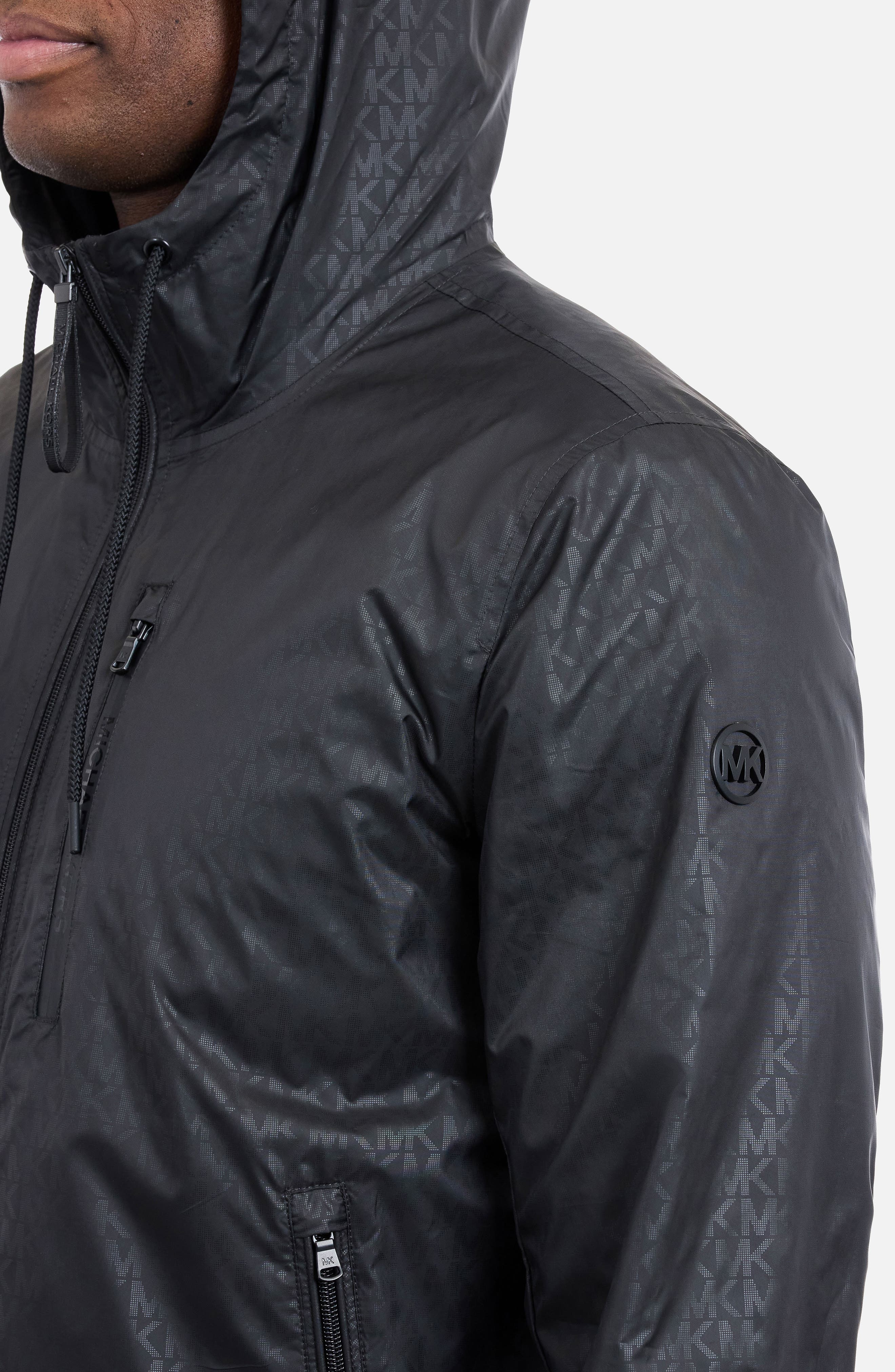 Allover Logo Print Windbreaker Jacket - image 2