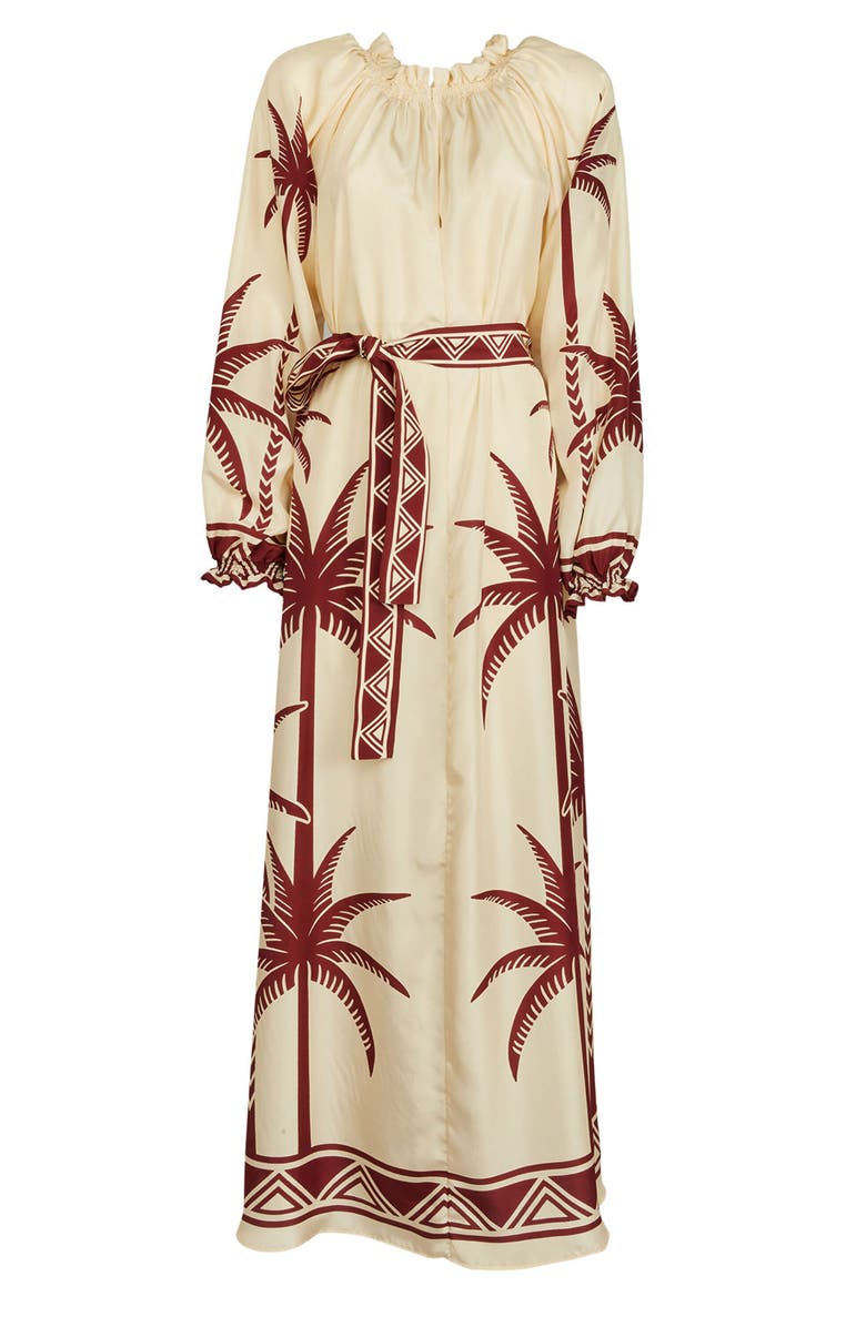 La DoubleJ Cerere Dress Placée Date Palms Ivory, Alternate, color, Date Palms Placée Ivory