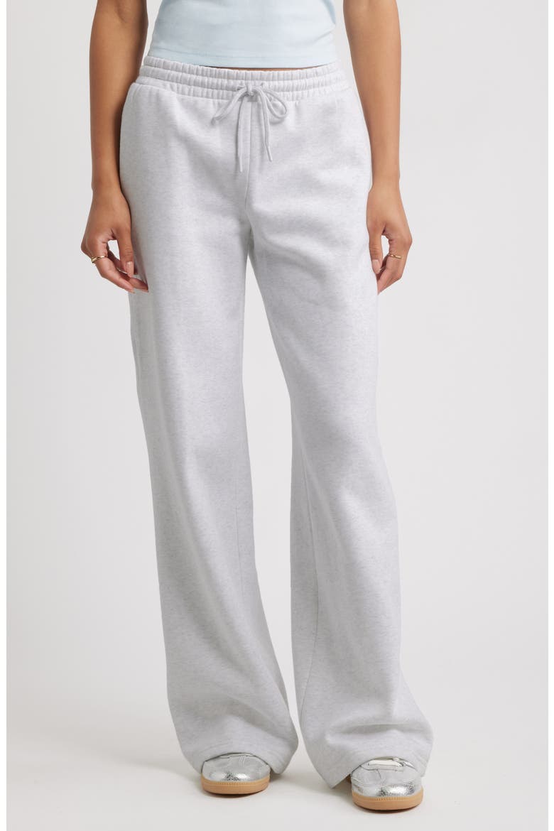 Baggy Wide Leg Sweatpants, Main, color, GREY FOG HEATHER