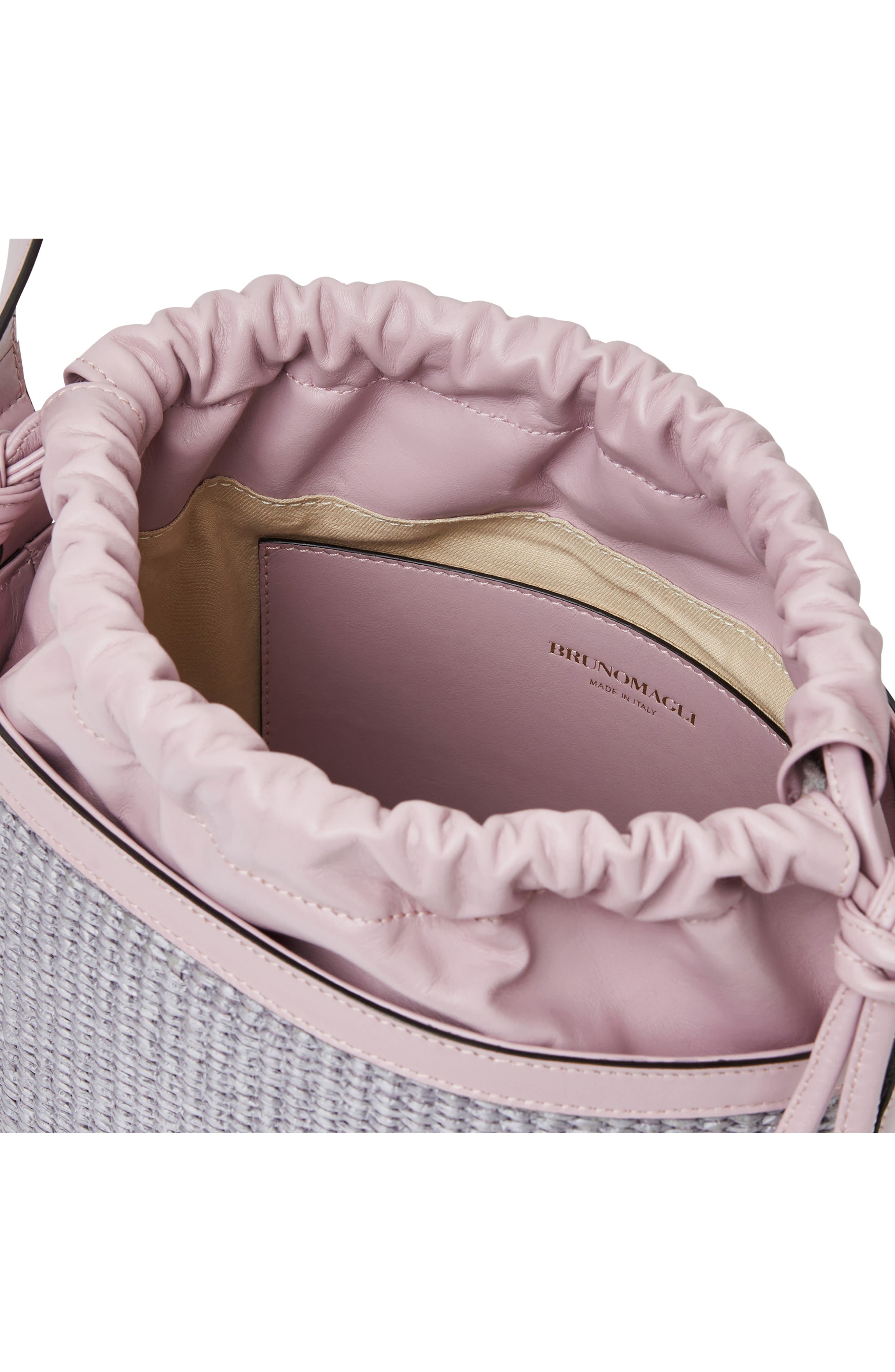 Bruno Magli Martina Drawstring Bucket Bag, Alternate, color, Mauve
