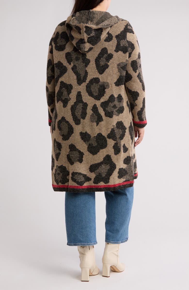 Joseph A Hooded Southwest Duster Cardigan, Alternate, color, 