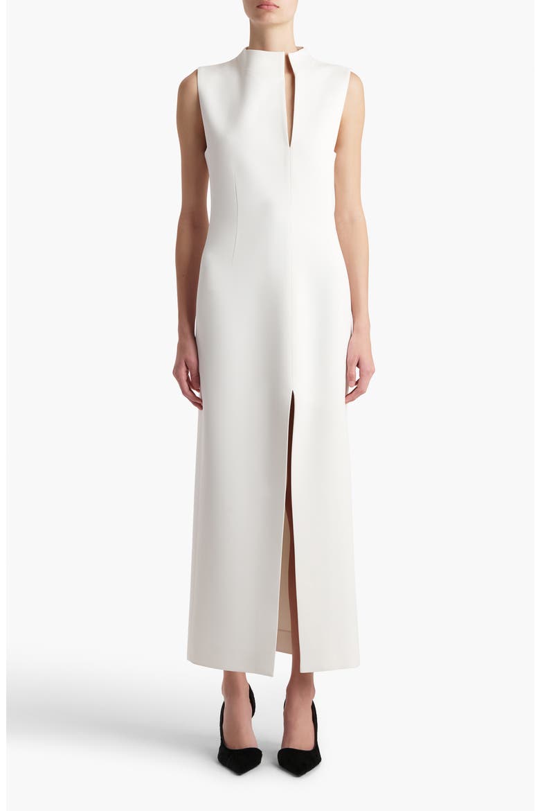 Lowen Crepe Midi Dress, Main, color, CHALK