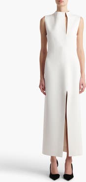 Khaite Lowen Crepe Midi Dress