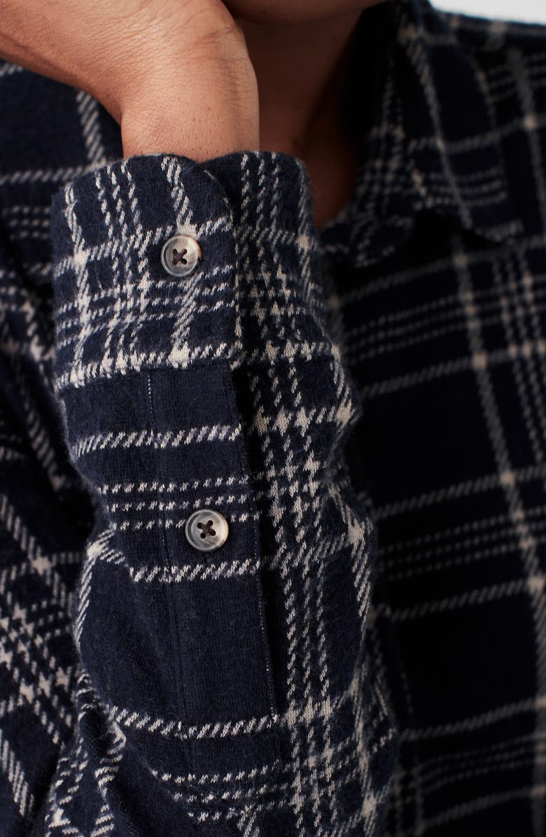 Faherty Legend Plaid Long Sleeve Flannel Shirtdress, Alternate, color,