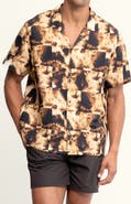 AUTO-REPLY™ Alex Printed Linen Blend Camp Shirt