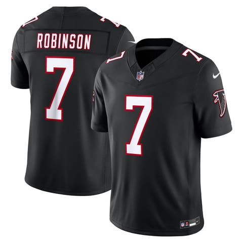 Men's Nike Bijan Robinson Black Atlanta Falcons Alternate Throwback Vapor F.U.S.E. Stitched Limited Jersey