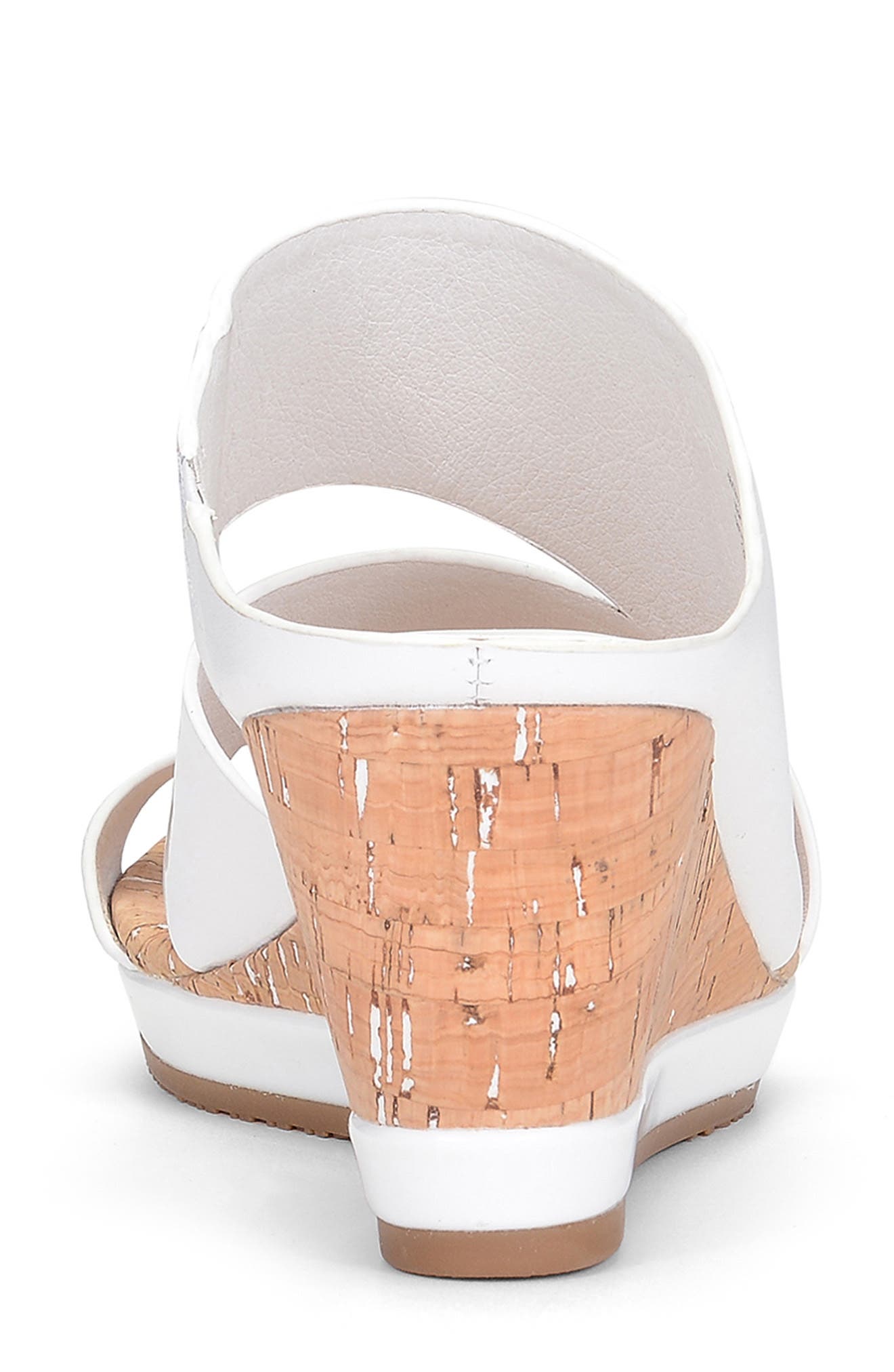 Montce Wedge Slide Sandal, Alternate, color, WHITE LEATHER
