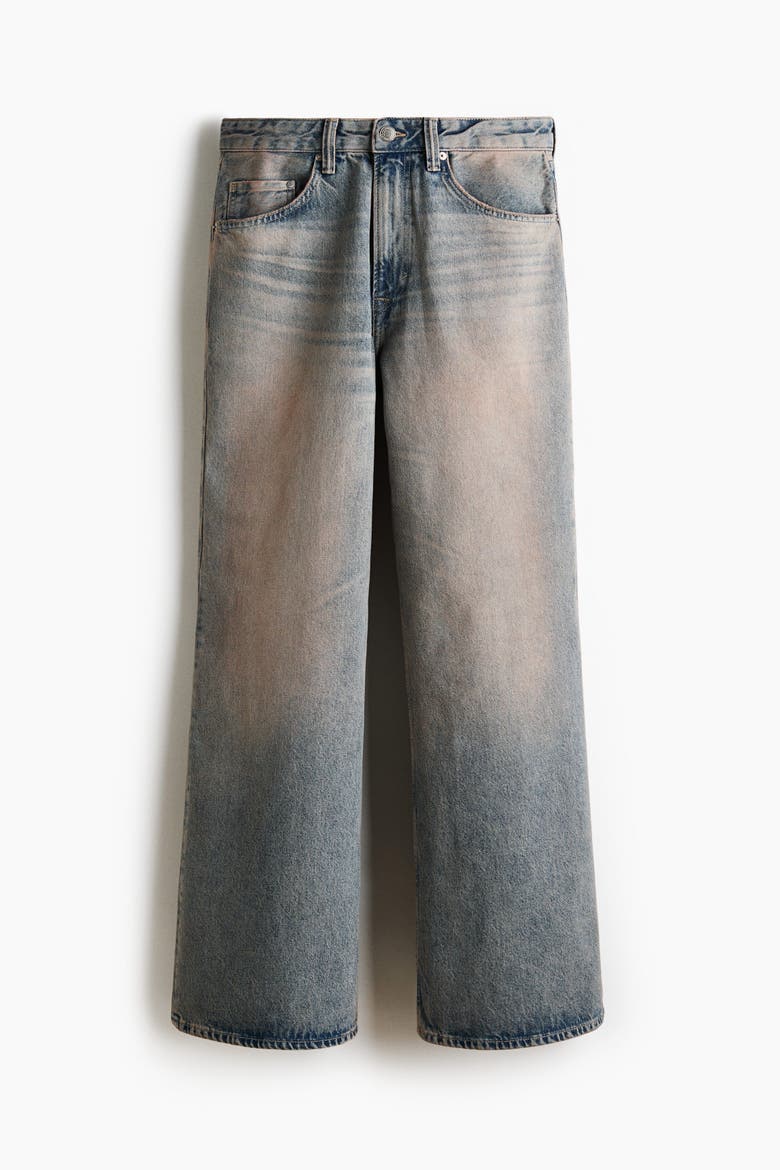 Loose Bootcut Jeans, Alternate, color, Washed denim blue